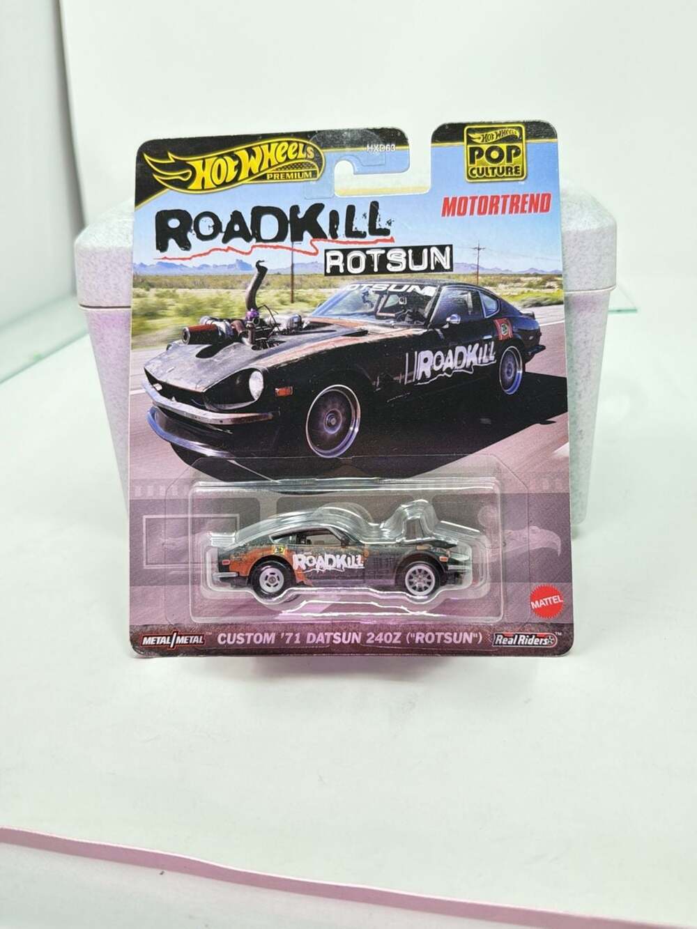 Hot Wheels Custom '71 Datsun 240Z Rotsun Roadkill Premium Diecast Car